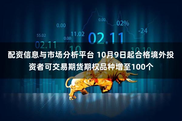 配资信息与市场分析平台 10月9日起合格境外投资者可交易期货期权品种增至100个